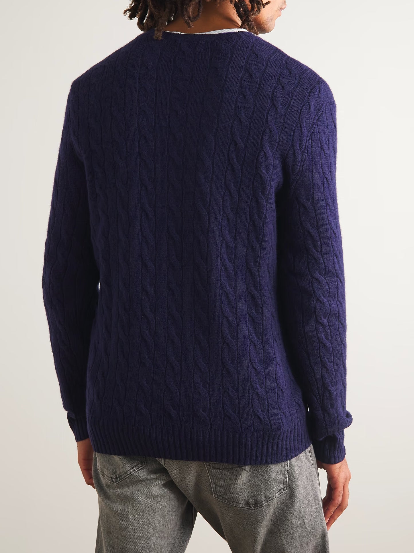 Cable-Knit Cotton Sweater
