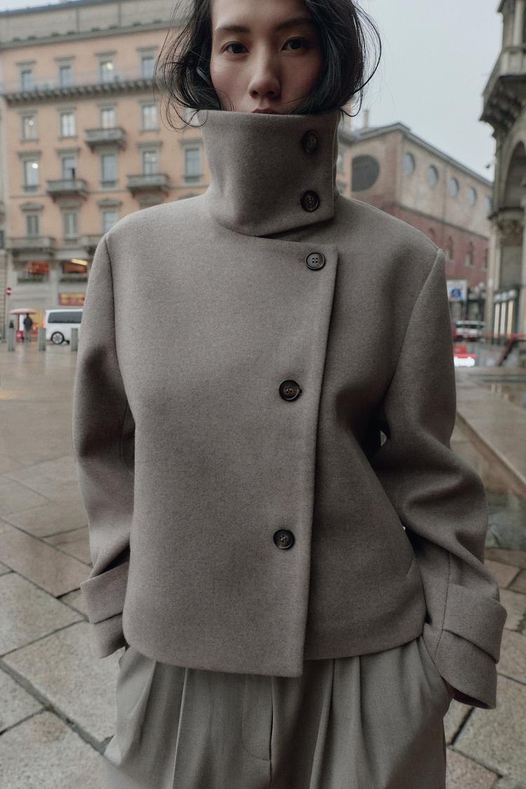 The Winter Luxe Asymmetric Coat™