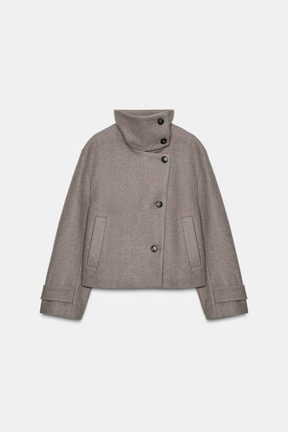 The Winter Luxe Asymmetric Coat™