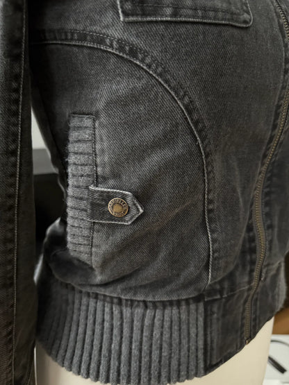 2000s Ribbed collar cargo jacket