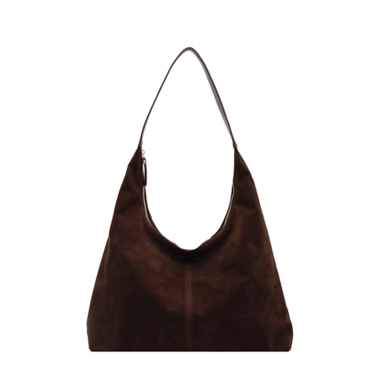 Suede Crescent Bag