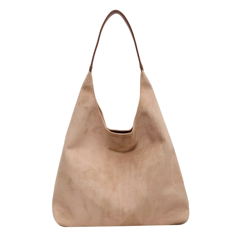 Suede Crescent Bag