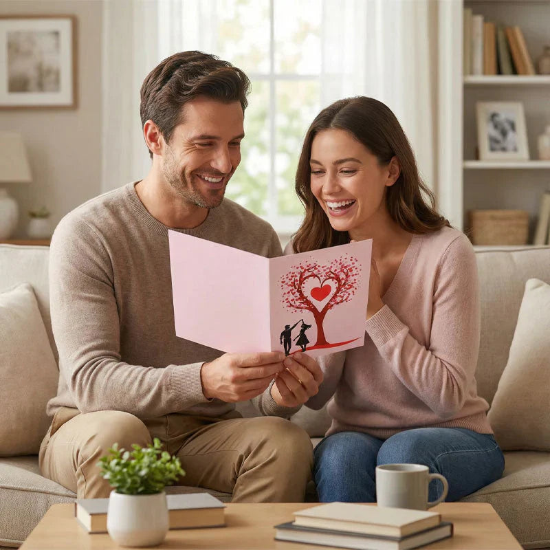 Forever-Blooming 3D Flower Pop-Up Card– Personalized Love Message & Everlasting Bloom