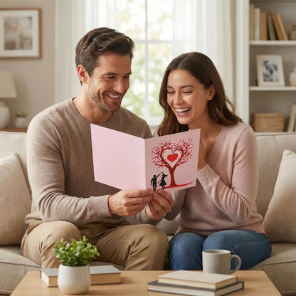 Forever-Blooming 3D Flower Pop-Up Card– Personalized Love Message & Everlasting Bloom