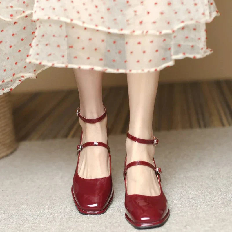 Elegant Ankle Strap Mary Janes