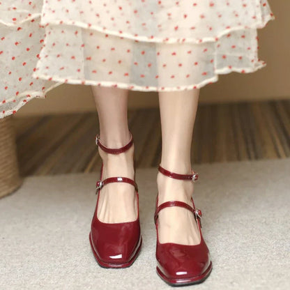 Elegant Ankle Strap Mary Janes