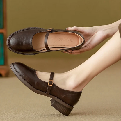 Classic Comfort Mary Janes Made From Leather