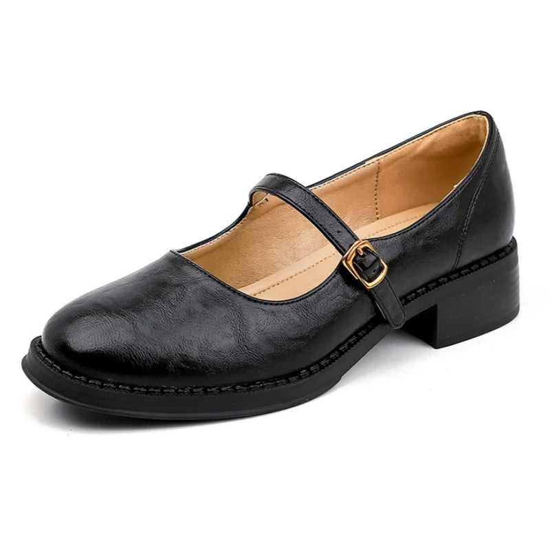 Classic Comfort Mary Janes Made From Leather