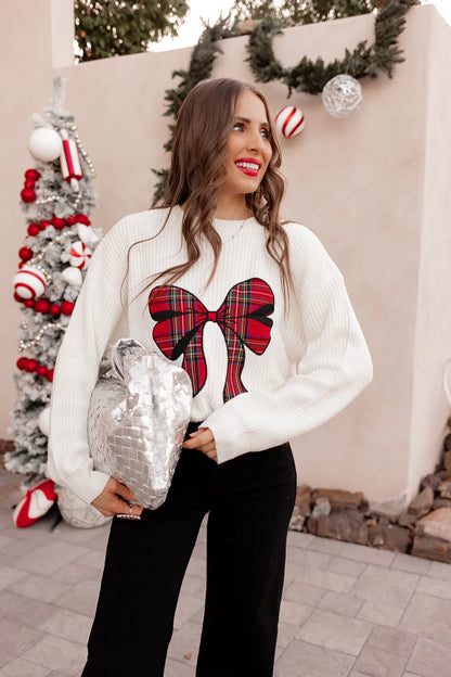 What A Gift Bow Holiday Sweater