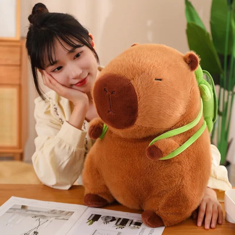 The Adorable Capybara Turtle Back Pack Plushies