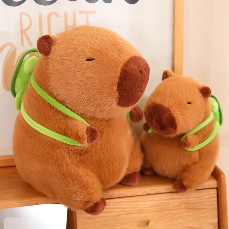 The Adorable Capybara Turtle Back Pack Plushies