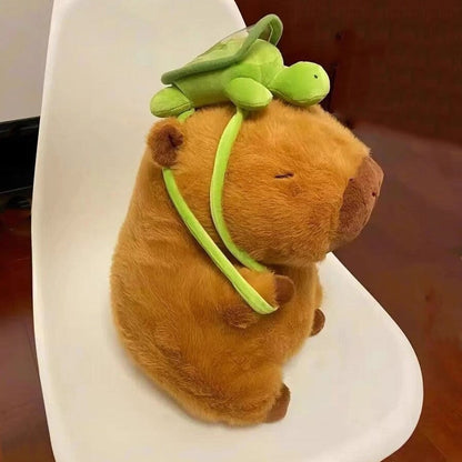 The Adorable Capybara Turtle Back Pack Plushies