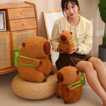 The Adorable Capybara Turtle Back Pack Plushies
