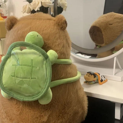 The Adorable Capybara Turtle Back Pack Plushies