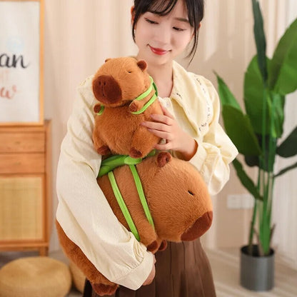 The Adorable Capybara Turtle Back Pack Plushies