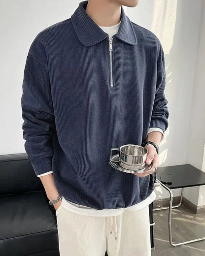 Old Money Men's Zip-Up Sweater - Christian Sweater