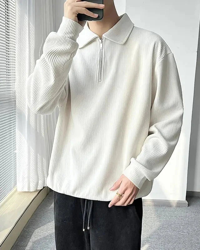 Old Money Men's Zip-Up Sweater - Christian Sweater