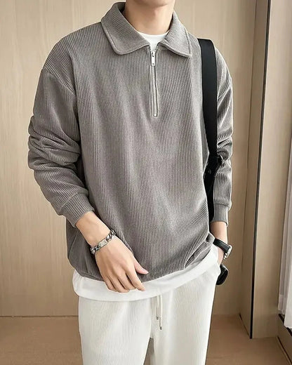 Old Money Men's Zip-Up Sweater - Christian Sweater