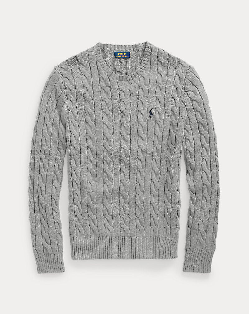 Cable-Knit Cotton Sweater