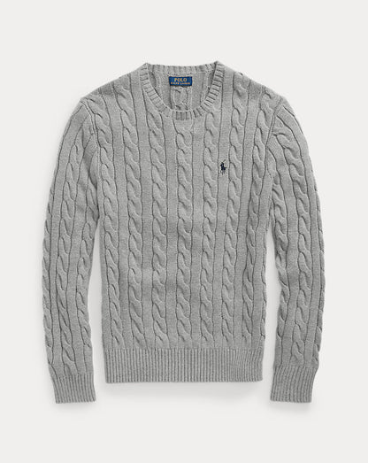 Cable-Knit Cotton Sweater