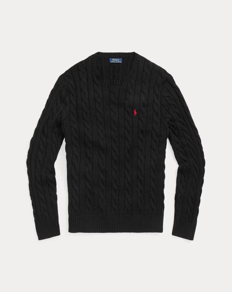 Cable-Knit Cotton Sweater